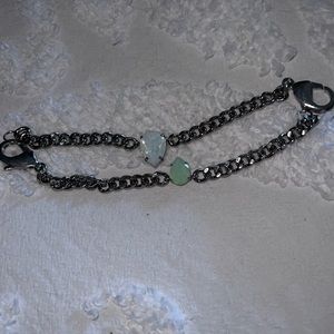 HRH Collection Swarovski crystal chain bracelet